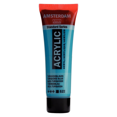 Pintura Acrílica Amsterdam Azul Turquesa (Opaco)