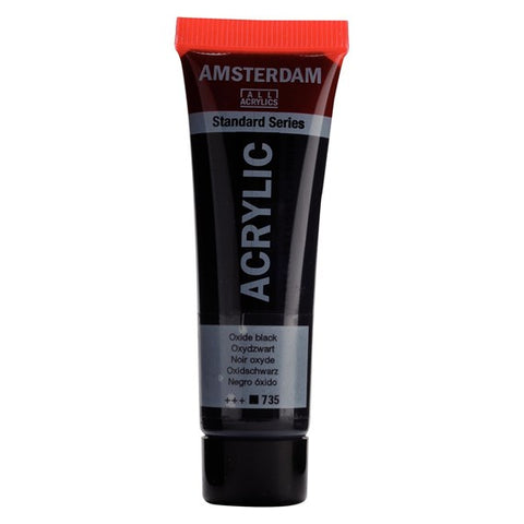 Pintura Acrílica Amsterdam Negro óxido (Opaco)