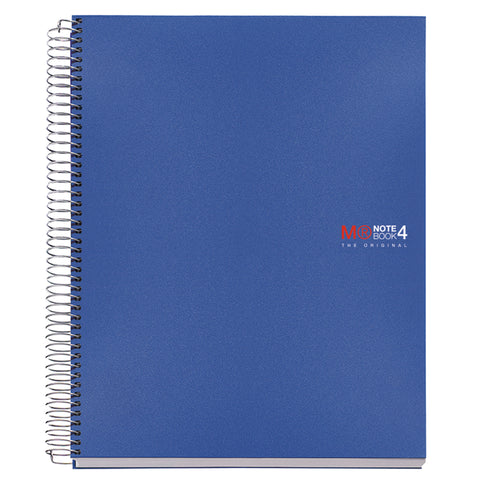 NOTEBOOK A6 140 HOJAS CUADRICULADAS PORTADA AZUL POLIPROPILENO