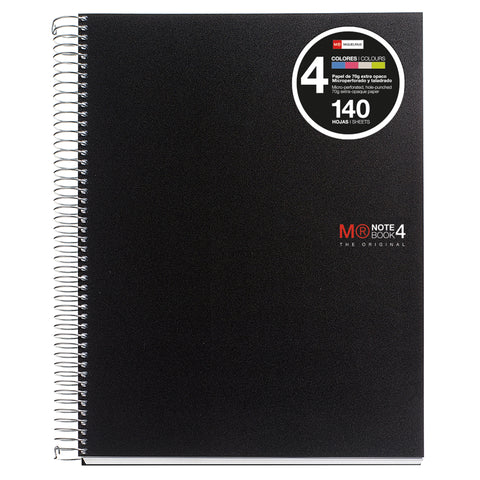 NOTEBOOK A7 100 HOJAS CUADRICULADAS POLIPROPILENO