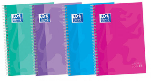 EUROPEANBOOK 5 TAPA EXTRADURA A4+ 120H.5X5 COLORES TENDENCIA 50% HOJAS GRATIS