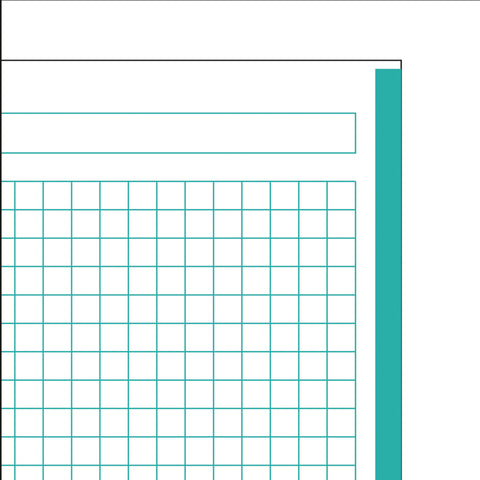 NOTEBOOK A4 80 HOJAS CUADRICULADAS AZUL TURQUESA