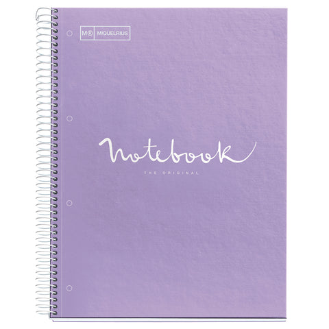 NOTEBOOK A4 80 HOJAS CUADRICULADAS LAVANDA