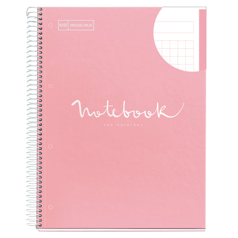 NOTEBOOK A4 80 HOJAS CUADRICULADAS ROSA