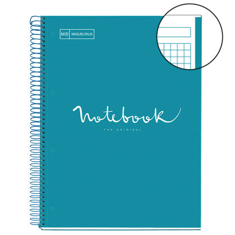 NOTEBOOK A4 80 HOJAS CUADRICULADAS AZUL FORMENTERA