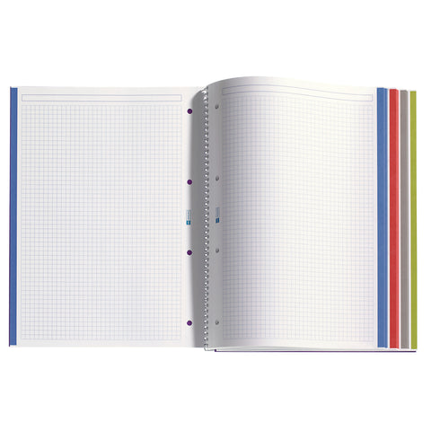 NOTEBOOK A4 140 HOJAS CUADRICULADAS PORTADA POLIPROPILENO