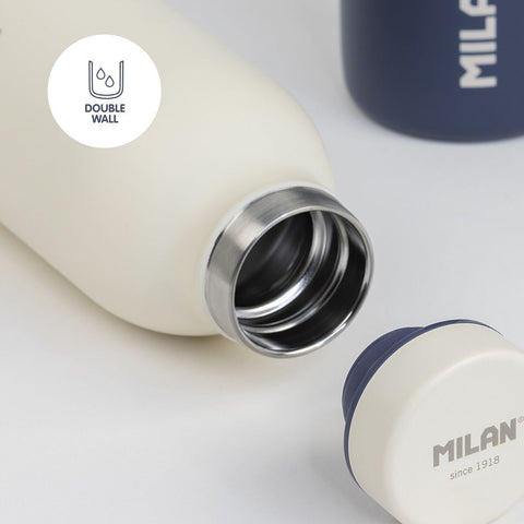 Botella Isótermica de Acero Inoxidable 354 ml Blanca MILAN
