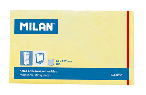 Bloc 100 notas adhesivas 76 x 127 mm