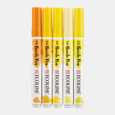 Rotuladores Ecoline Brush Pen Set 5 Colores Earth