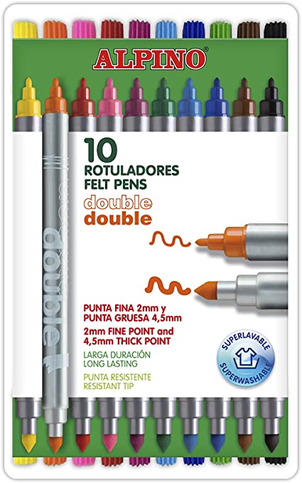Rotuladores de doble punta Alpino Double