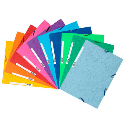 Carpeta con gomas y 3 solapas Cartulina Ilustrada Exacompta