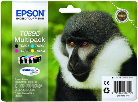 Cartucho EPSON T0895 Mandril Pack 4 Colores