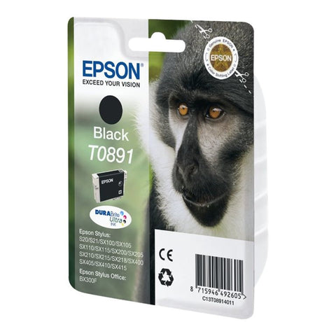Cartucho EPSON T0891 Mandril Negro