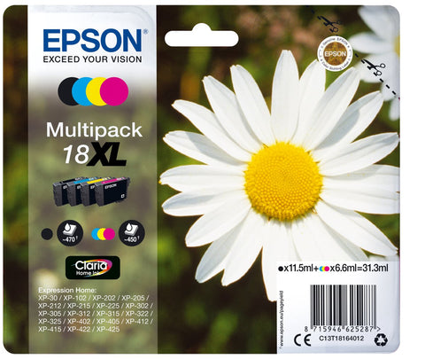 Cartucho EPSON 18XL Margarita Pack 4 Colores