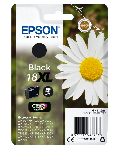 Cartucho EPSON 18XL Margarita Negro