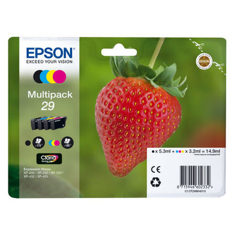 Cartucho EPSON 29 Fresa Pack 4 colores