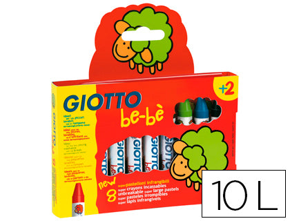 Ceras Giotto Be-Bè Súper 10 Uds más Sacapuntas