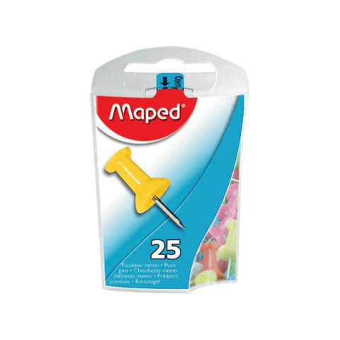 Chinchetas 25 Pcs Colores Surtidos Maped