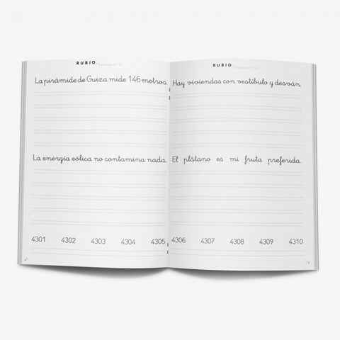 CUADERNO DE REPASO 12 ESCRITURA RUBIO