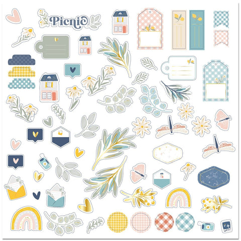 Set de Die Cuts de Figuras Foil Picnic