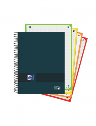 EUROPEANBOOK 4 MULTIASIGNATURA A5+ TAPA EXTRADURA MATE COLORES NEUTROS