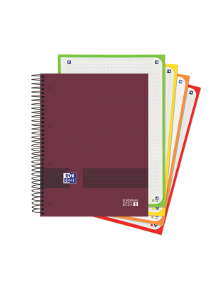 EUROPEANBOOK 4 MULTIASIGNATURA A5+ TAPA EXTRADURA MATE COLORES NEUTROS