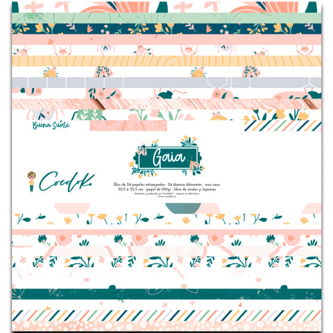 Papeles de Scrapbooking 12x12" a 1 cara Gaia