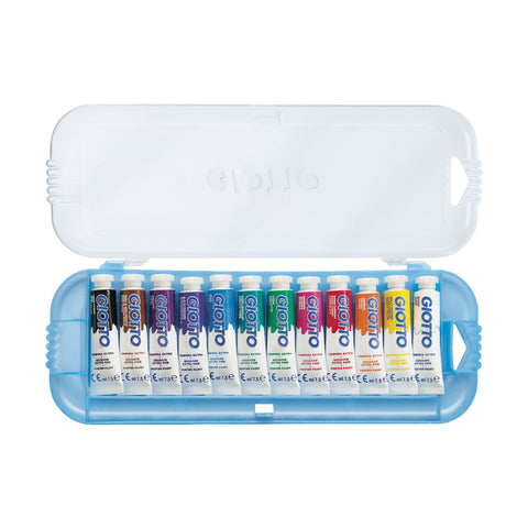 Estuche de 12 tubos de Gouache en 7,5ml + pincel