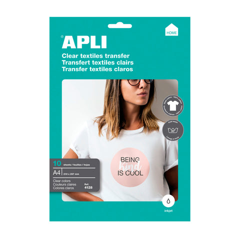 Papel Transfer Tejidos Claros Apli