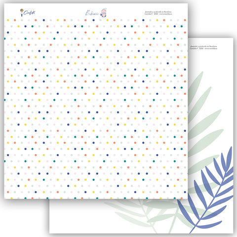 Bloc de 12 Papeles 12x12 Bikini
