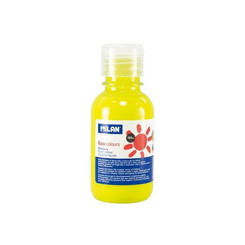 Témpera Colores Fluor 125 ml Milan