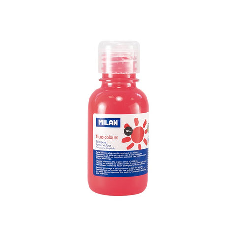 Témpera Colores Fluor 125 ml Milan