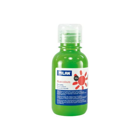 Témpera Colores Fluor 125 ml Milan