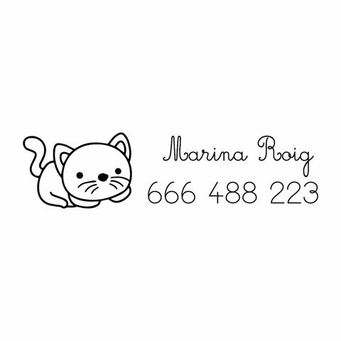 Sello para Ropa - Kitty I nº 7