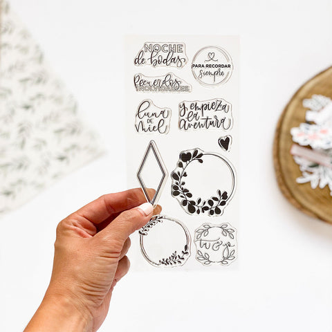 Sellos de Scrapbooking LUNA DE MIEL
