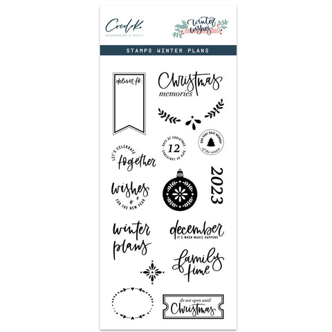 Sellos de Scrapbooking Winter Plans