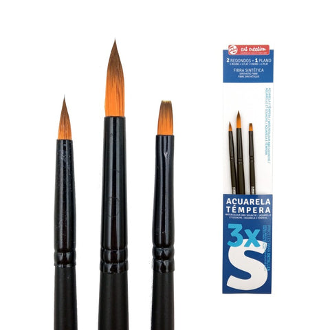 Set de 3 Pinceles especial Acuarela/Témpera - S Talens
