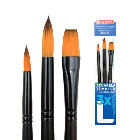 Set de 3 Pinceles especial Acuarela/Témpera - L Talens