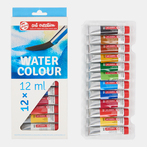 Set 12 tubos 12 ml de acuarela ArtCreation