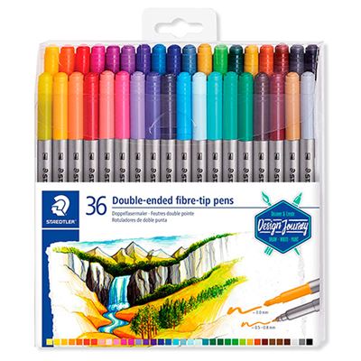 Set de Rotuladores Doble Punta 36 Pcs