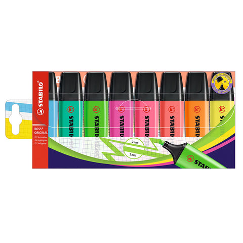 Fluorescente Boss Original Pack de 8 de Stabilo