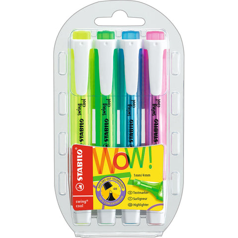 Fluorescente Swing Cool Pack de 4 de Stabilo