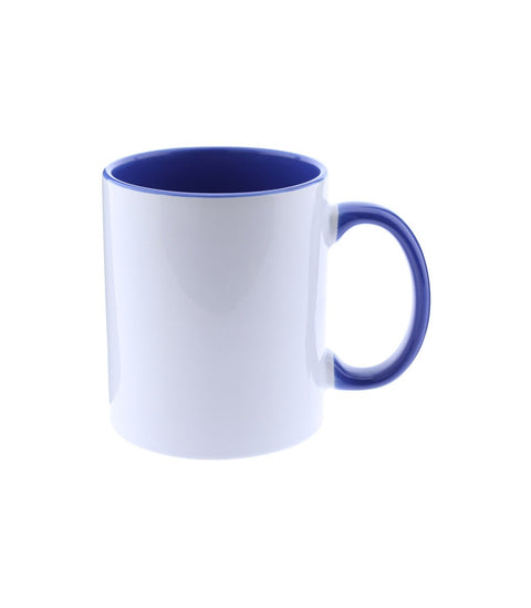 Taza Blanca Cerámica Colores Personalizada