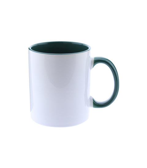 Taza Blanca Cerámica Colores Personalizada