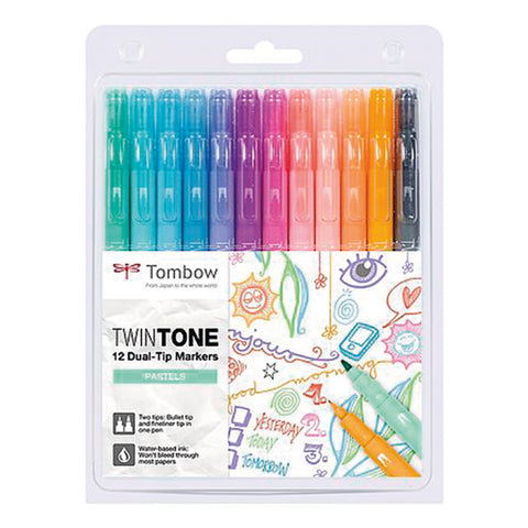 Rotuladores TWIN TONE SET PASTEL
