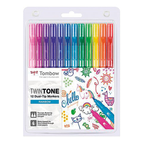 Rotuladores TWIN TONE SET RAINBOW