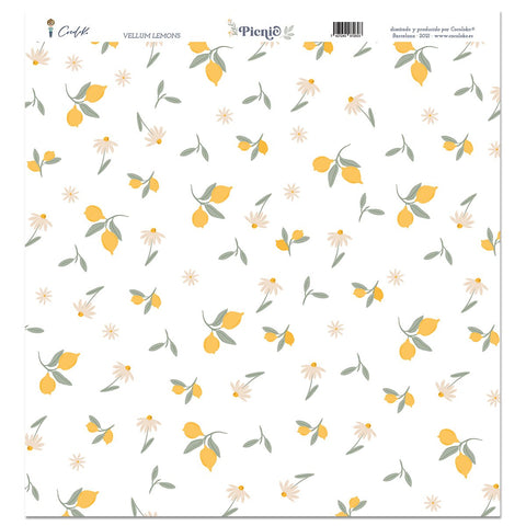 Vellum Lemons 12"x12" Picnic