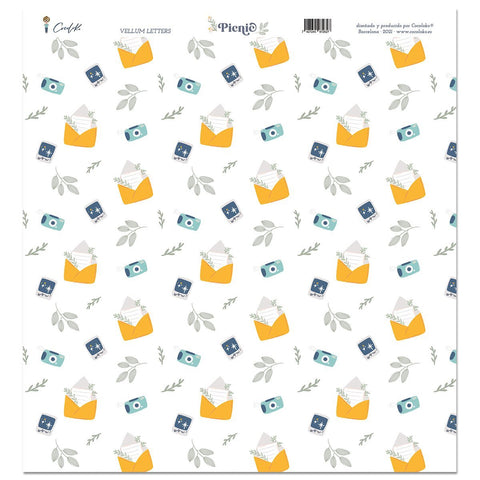 Vellum Letters 12"x12" Picnic