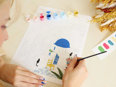 Kit pintar por números – Petit Pinceau – Santorini