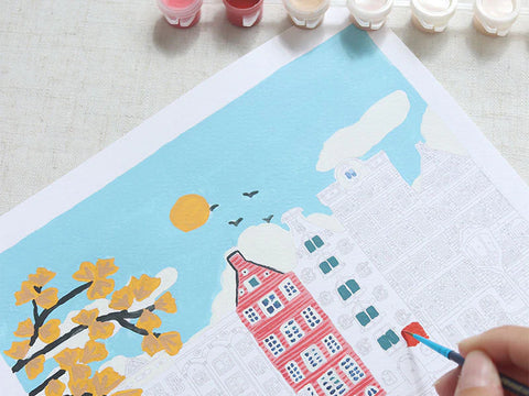 Kit pintar por números – Petit Pinceau – Amsterdam